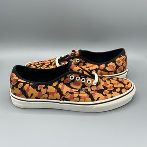 NEW Mens Vans Authentic Leopard Black Inca Gold